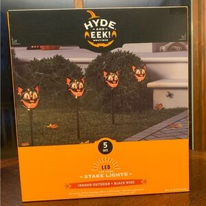 Hyde & EEK! LED Cat Face Stake Lights